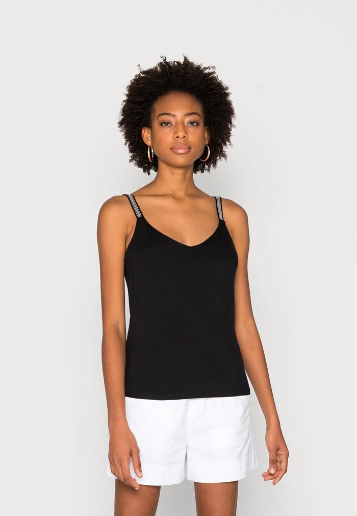 T-Shirt ANNA FIELD Anna Field Top Noir Femme | CWK-9544417